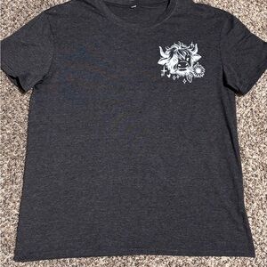 Custom Women’s Highland Cow Funny Tshirt. Fits M/L